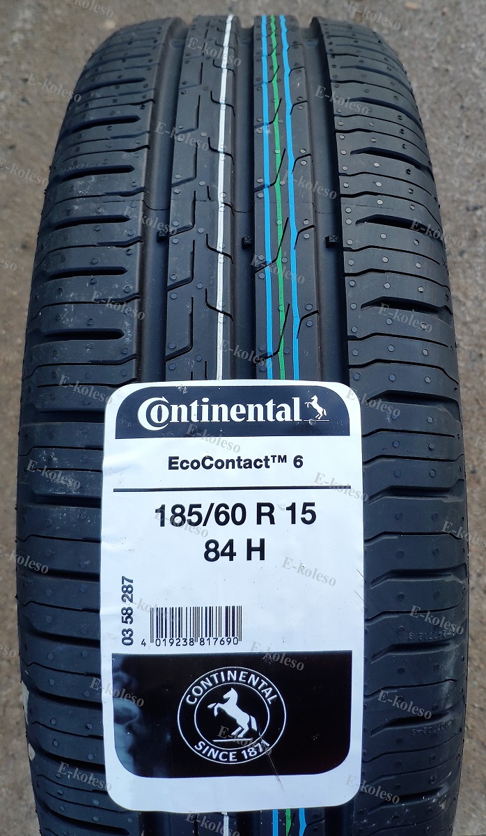Автомобильные шины Continental EcoContact 6 185/60 R15 84H