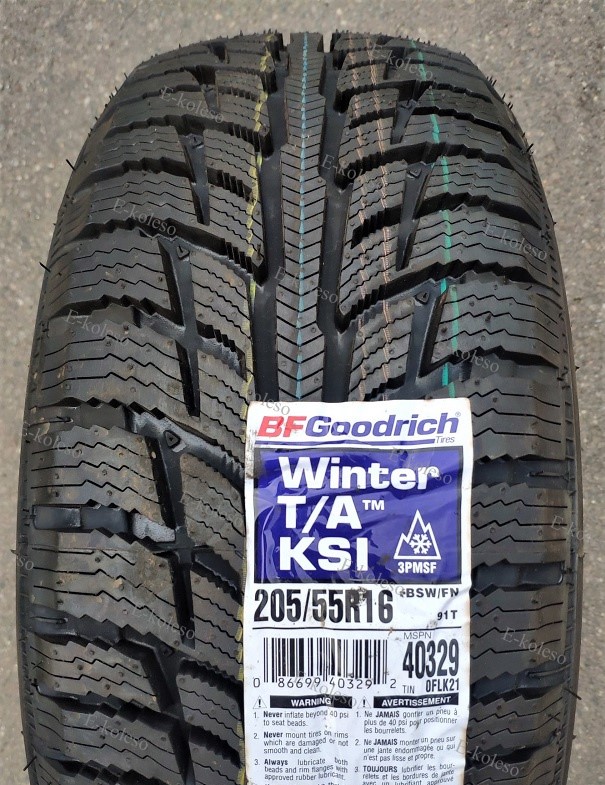 Автомобильные шины BFGoodrich Winter T/a Ksi 205/55 R16 91T