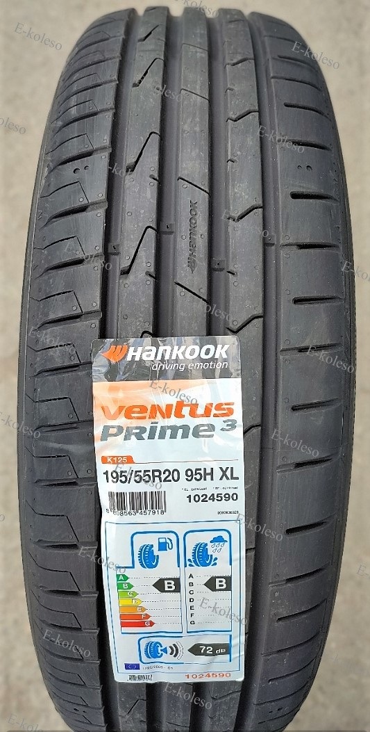 Автомобильные шины Hankook Ventus Prime3 K125 195/55 R20 95H