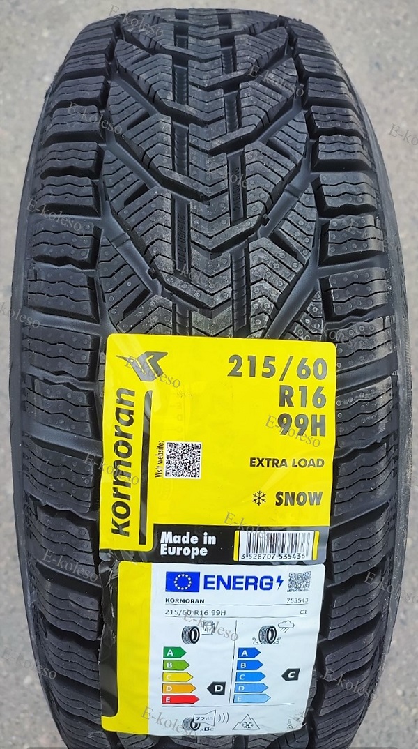 Автомобильные шины Kormoran Snow 215/60 R16 99H