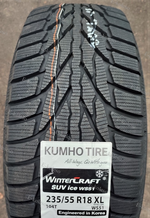 Автомобильные шины Kumho Wintercraft Suv Ice WS51 235/55 R18 104T