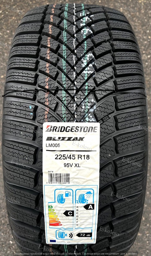 Автомобильные шины Bridgestone Blizzak LM005 225/45 R18 95V