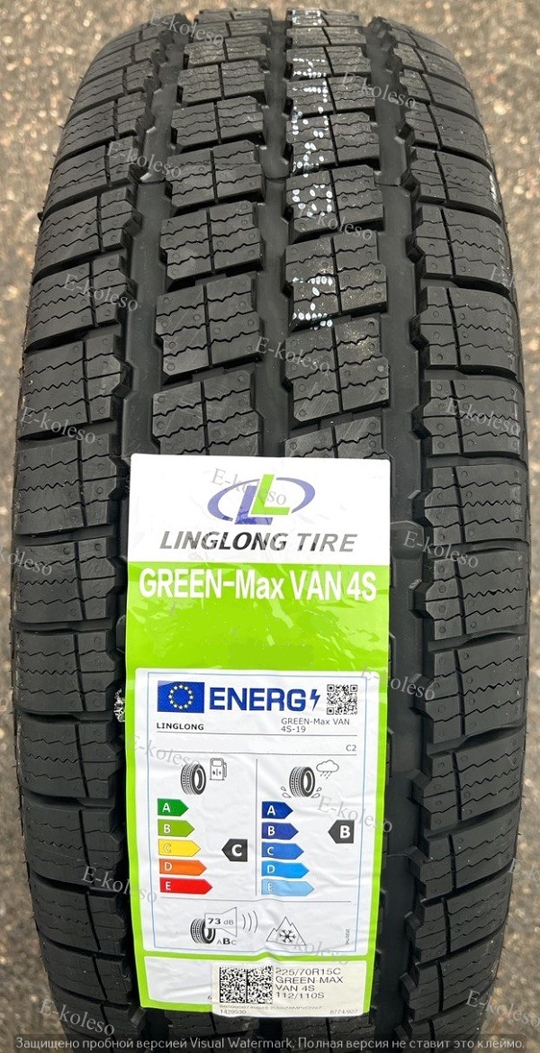 Автомобильные шины Linglong GREEN-MAX VAN 4S 175/65 R14C 90/88T