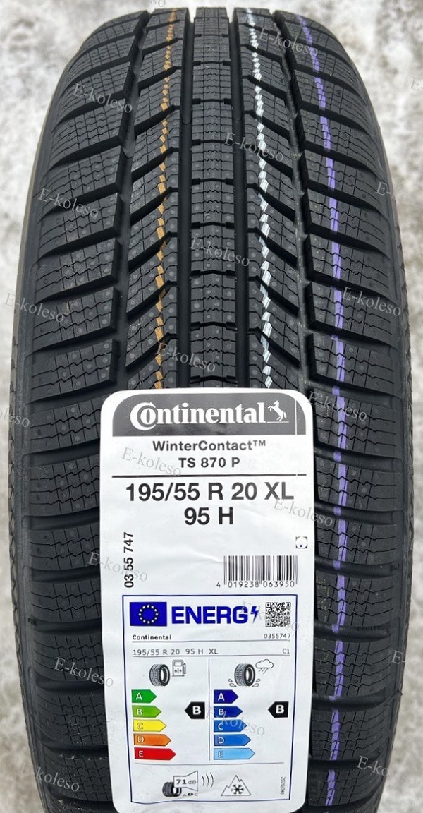 Автомобильные шины Continental WinterContact TS 870 P 195/55 R20 95H