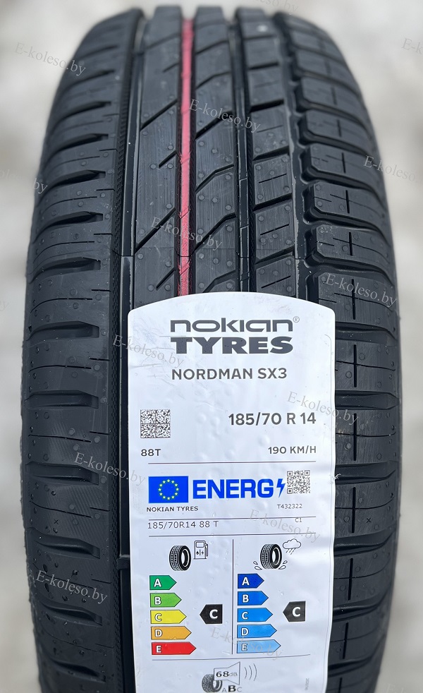 Автомобильные шины Nokian Tyres Nordman SX3 185/70 R14 88T