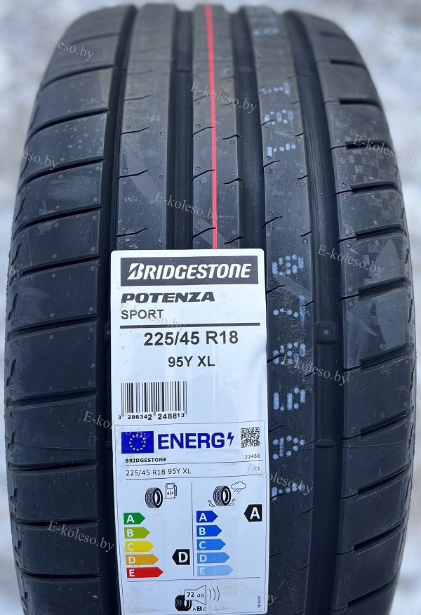 Автомобильные шины Bridgestone Potenza Sport 225/45 R18 95Y