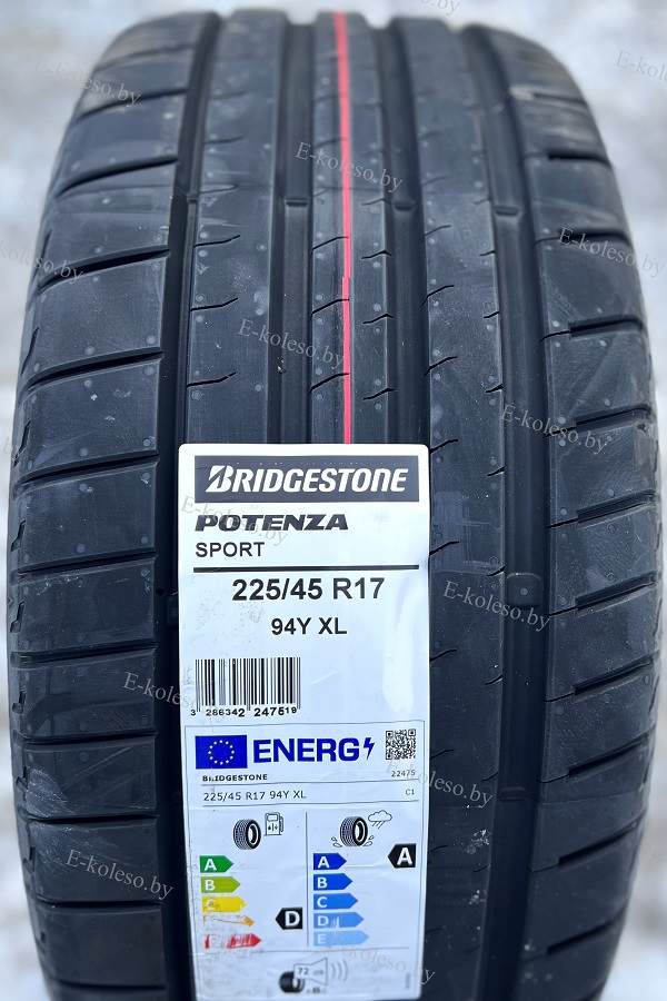 Автомобильные шины Bridgestone Potenza Sport 225/45 R17 94Y