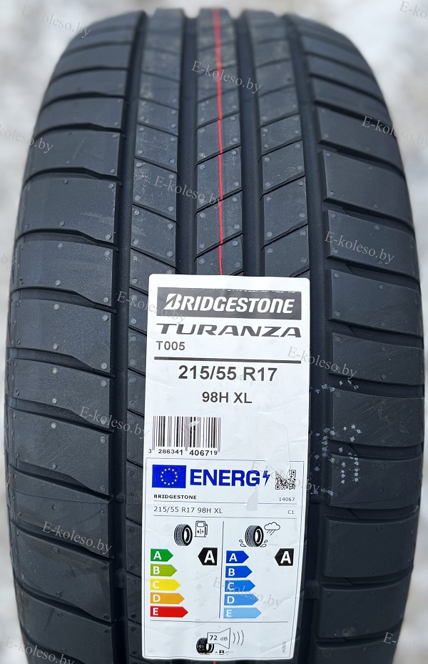 Автомобильные шины Bridgestone Turanza T005 215/55 R17 98H