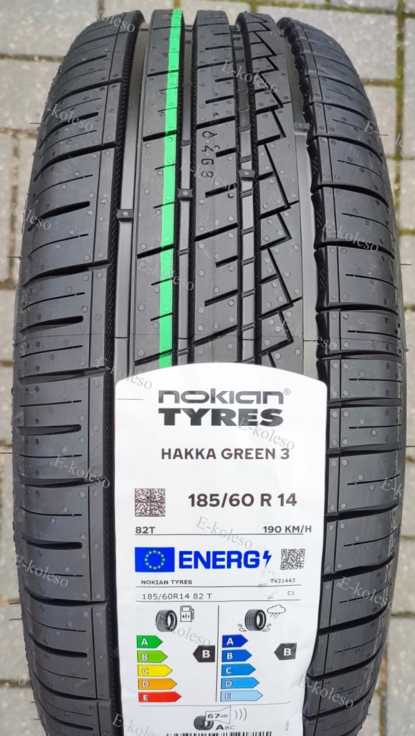 Автомобильные шины Nokian Tyres Hakka Green 3 185/60 R14 82T