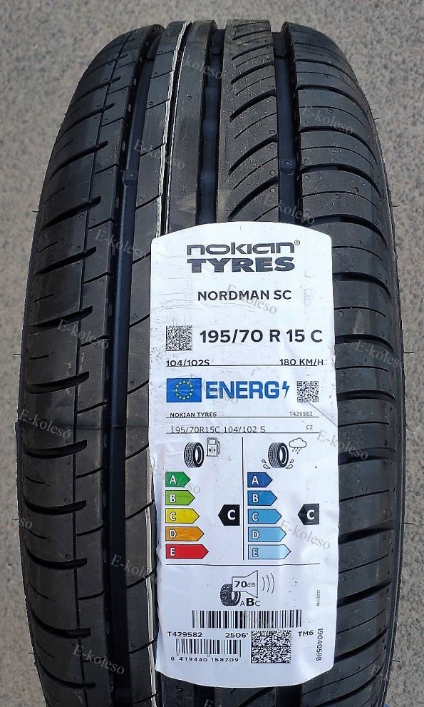 Автомобильные шины Nokian Tyres Nordman SC 195/70 R15C 104/102S