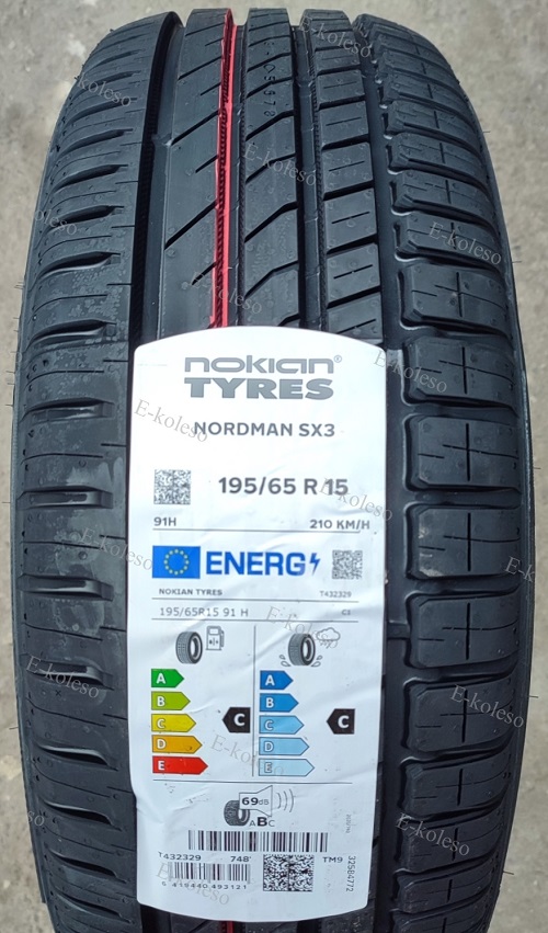 Автомобильные шины Nokian Tyres Nordman SX3 195/65 R15 91H