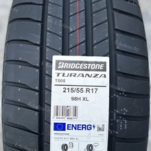 Автомобильные шины Bridgestone Turanza T005 215/55 R17 98H