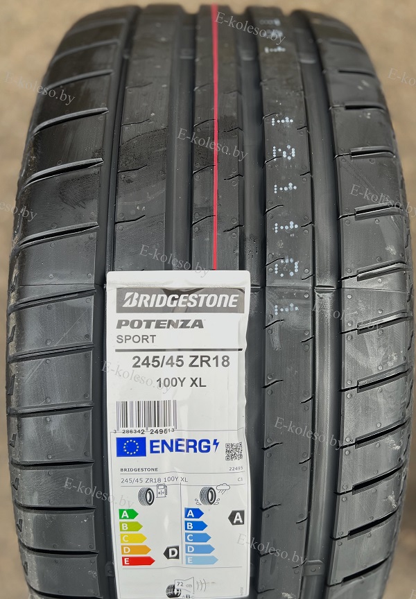 Автомобильные шины Bridgestone Potenza Sport 245/45 R18 100Y