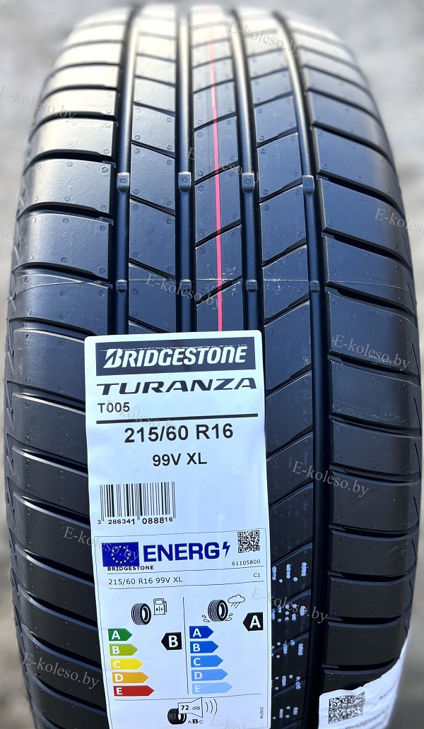 Автомобильные шины Bridgestone Turanza T005 215/60 R16 99V