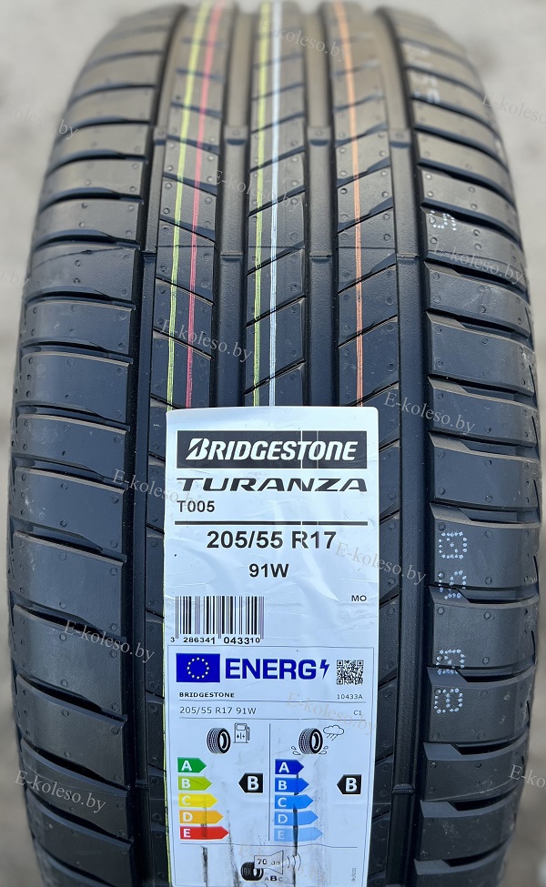Автомобильные шины Bridgestone Turanza T005 205/55 R17 91W