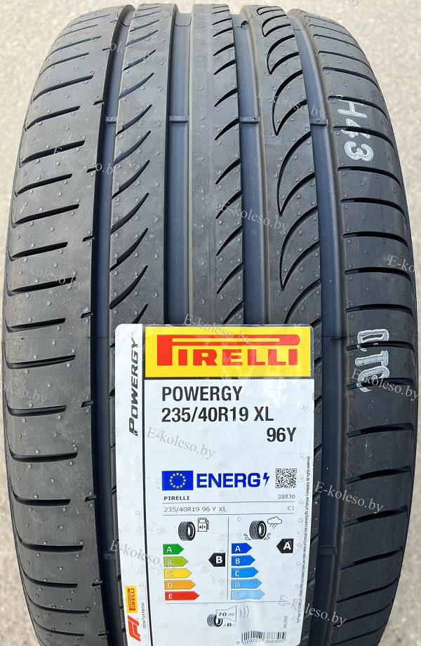 Автомобильные шины Pirelli POWERGY 235/40 R19 96Y