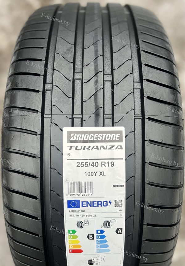 Автомобильные шины Bridgestone Turanza 6 255/40 R19 100Y