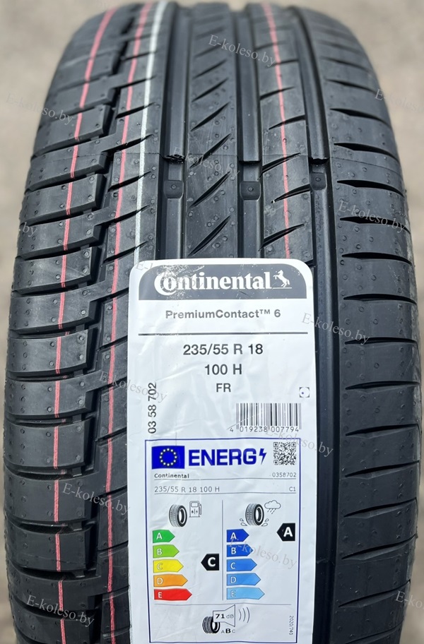Автомобильные шины Continental PremiumContact 6 235/55 R18 100H