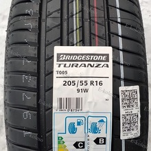 Автомобильные шины Bridgestone Turanza T005 205/55 R16 91W
