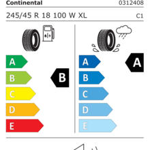 Автомобильные шины Continental UltraContact 245/45 R18 100W