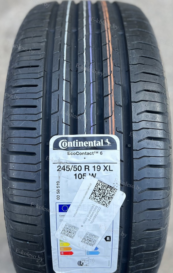 Автомобильные шины Continental EcoContact 6 245/50 R19 105W