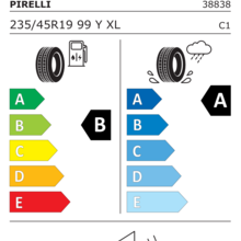 Автомобильные шины Pirelli POWERGY 235/45 R19 99Y