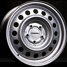 Стальные диски Trebl 7305 6.0J/15 5x114.3 ET43.0 D66.1