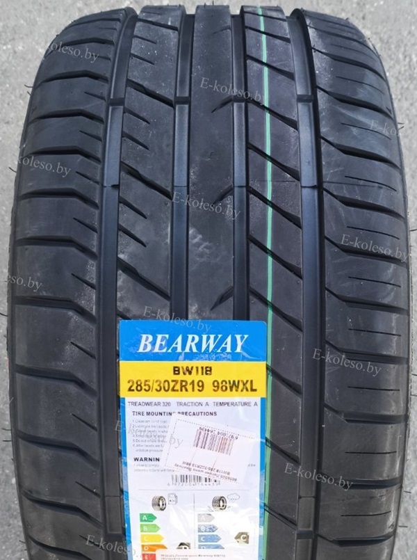 Автомобильные шины Bearway BW118 285/30 R19 98W