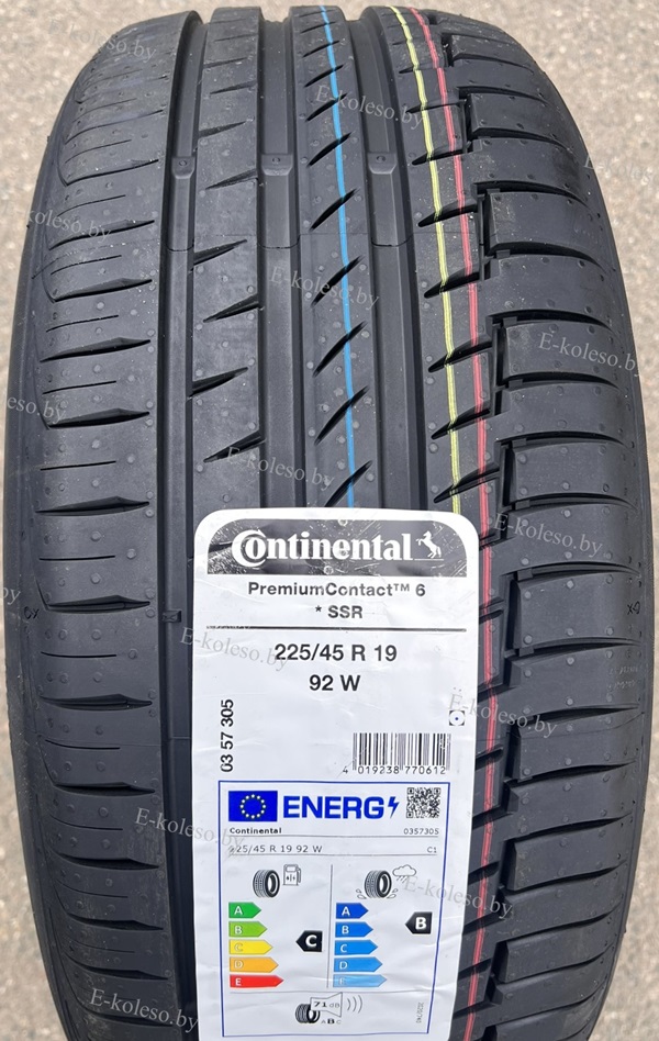 Автомобильные шины Continental PremiumContact 6 225/45 R19 96W