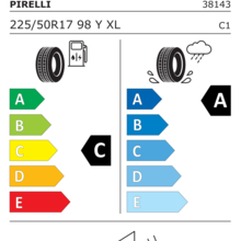 Автомобильные шины Pirelli Cinturato P7 P7C2 225/50 R17 98Y