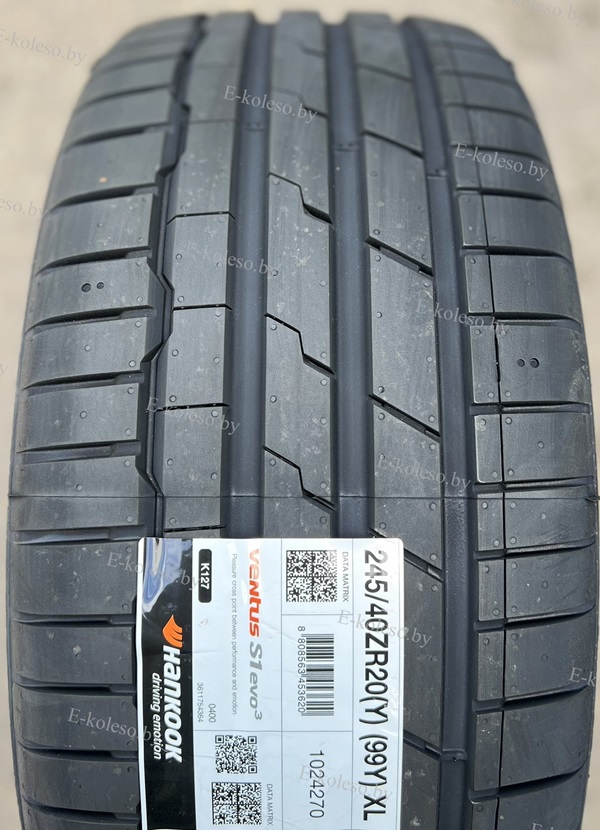 Автомобильные шины Hankook Ventus S1 Evo3 K127 245/40 R20 99Y