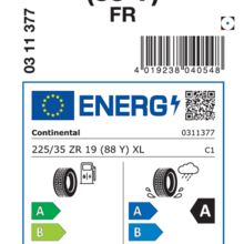 Автомобильные шины Continental SportContact 7 225/35 R19 88Y