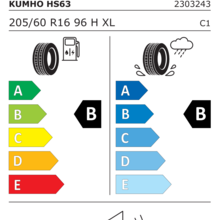 Автомобильные шины Kumho Solus HS63 205/60 R16 96H