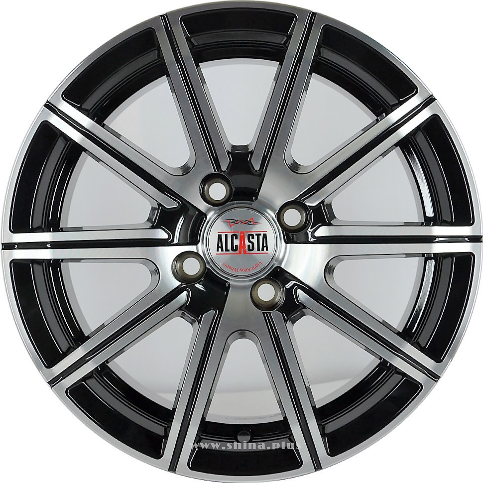 Литые диски Alcasta M55 BKF 6.0J/15 4x100 ET50.0 D60.1