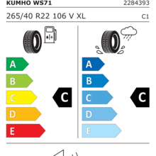 Автомобильные шины Kumho Wintercraft WS71 265/40 R22 106V