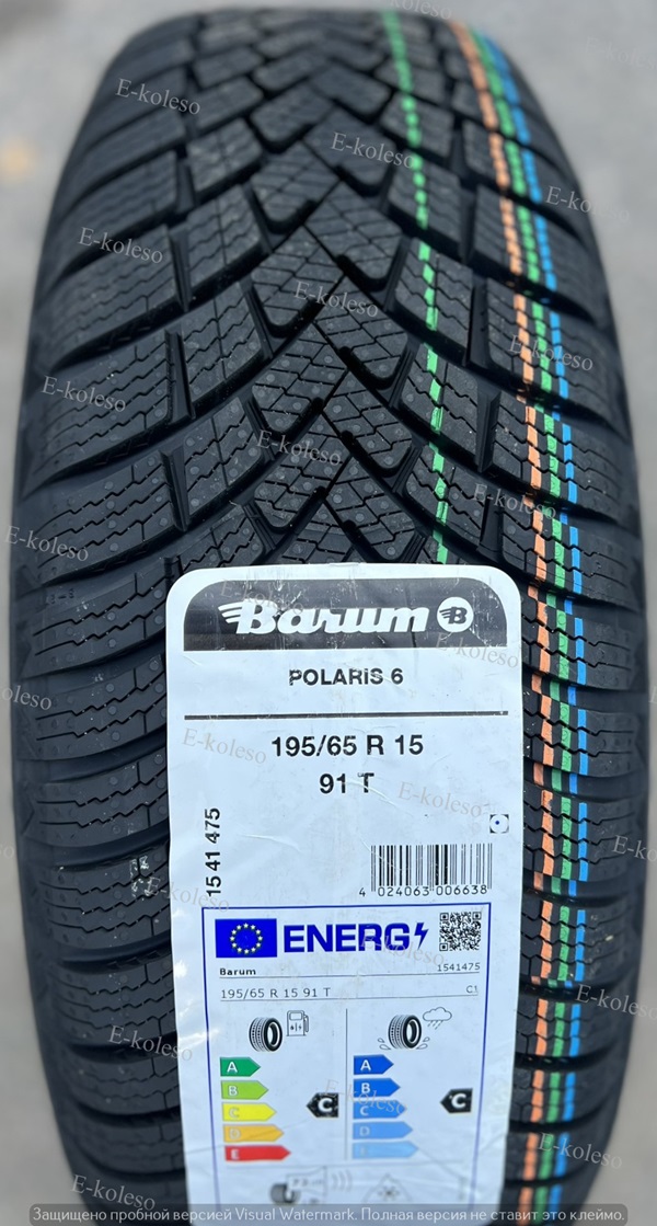 Автомобильные шины Barum POLARIS 6 195/65 R15 91T