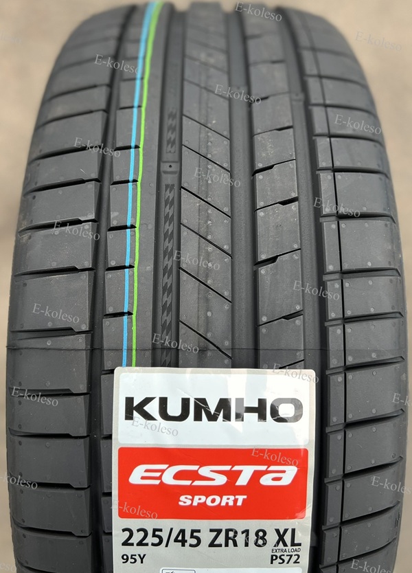 Автомобильные шины Kumho Ecsta Sport PS72 225/45 R18 95Y