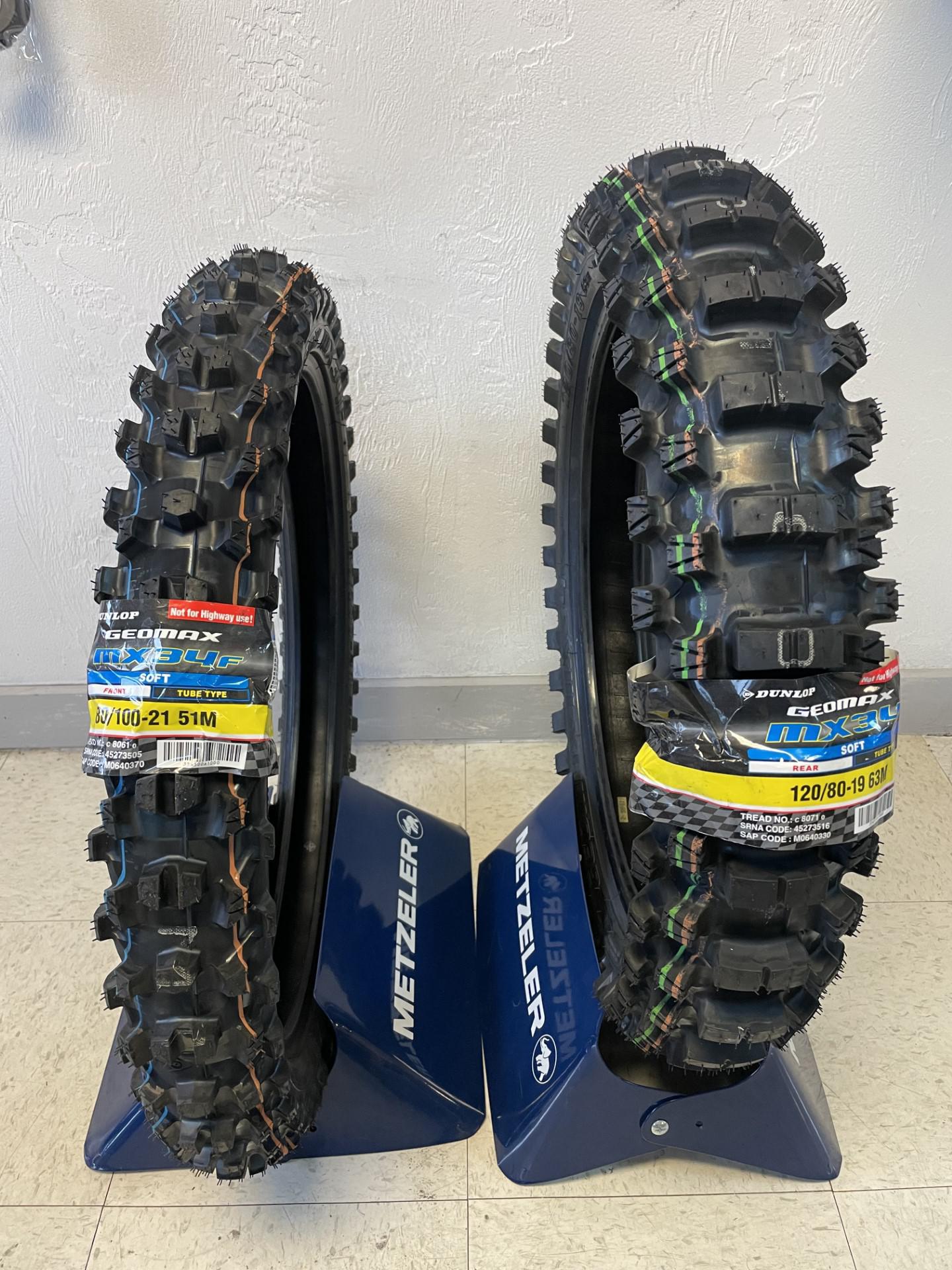 Мотошины Dunlop Geomax MX34 80/100 R12 