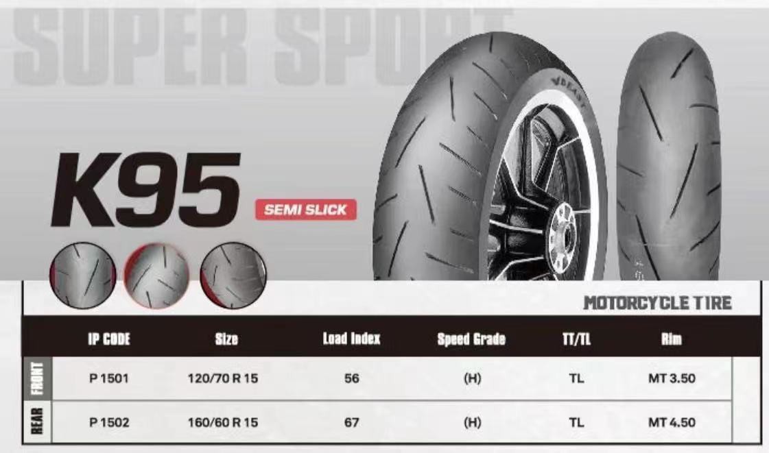 Мотошины King Tyre K95 160/60 R15 