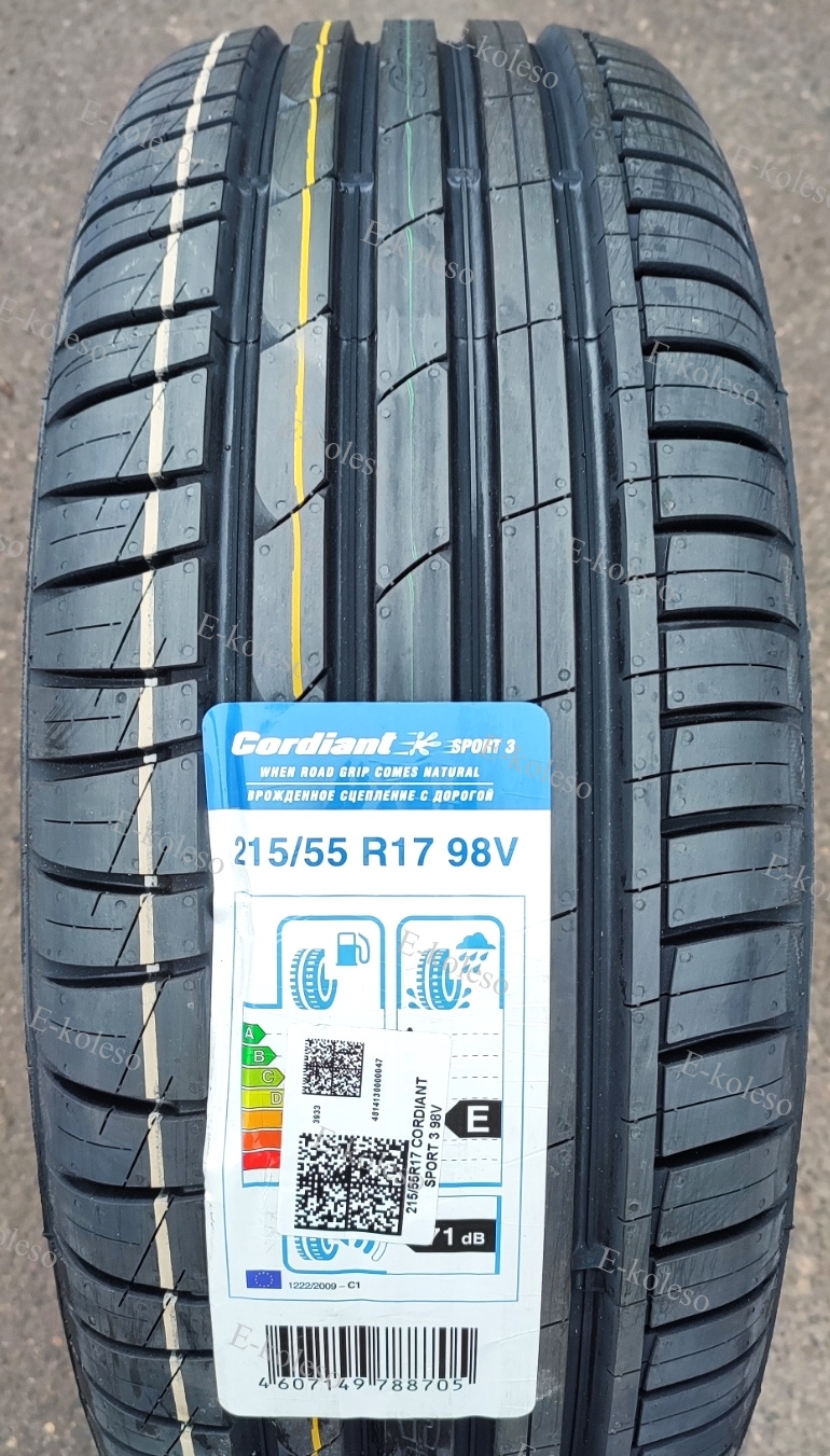 Автомобильные шины Cordiant Sport 3 215/55 R17 98V
