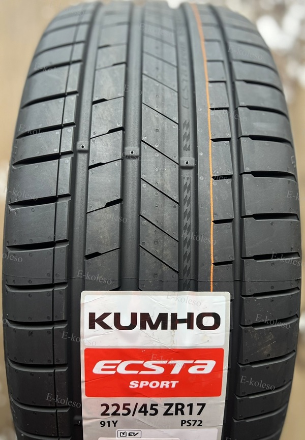 Автомобильные шины Kumho Ecsta Sport S PS72 225/45 R17 91Y