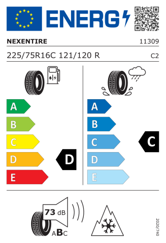 Автомобильные шины NEXEN N'Blue 4Season Van 225/75R16C 121/120R
