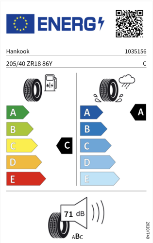 Автомобильные шины Hankook Ventus evo K137  205/40R18 86Y