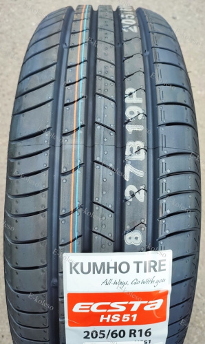 Автомобильные шины Kumho Solus HS51 205/60R16 92H