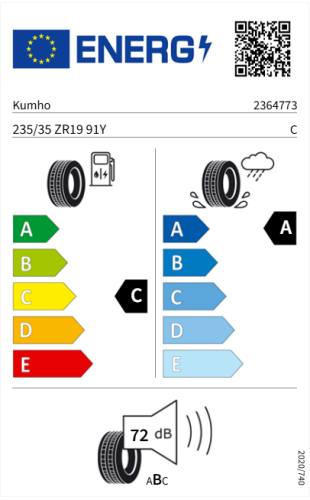 Автомобильные шины Kumho Ecsta Sport PS72 235/35R19 91Y 
