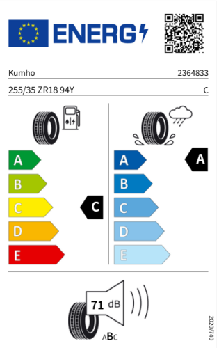 Автомобильные шины Kumho Ecsta Sport PS72 255/35R18 94Y 