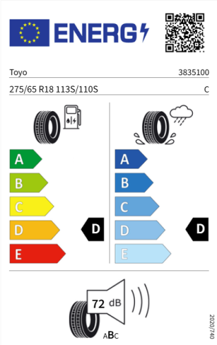 Автомобильные шины Toyo Open Country A/T plus  275/65R18 113S 