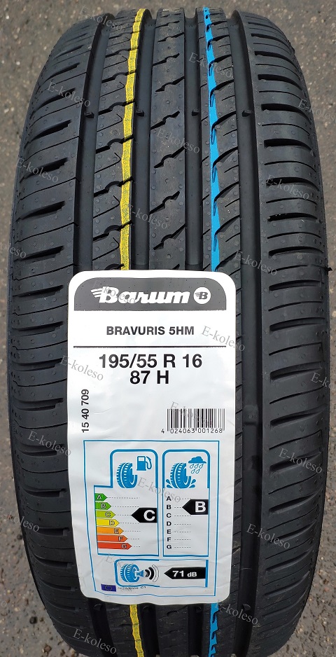 Автомобильные шины Barum Bravuris 5hm 195/55 R16 87H