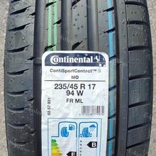 Continental Contisportcontact 3 235/45 R17 94W
