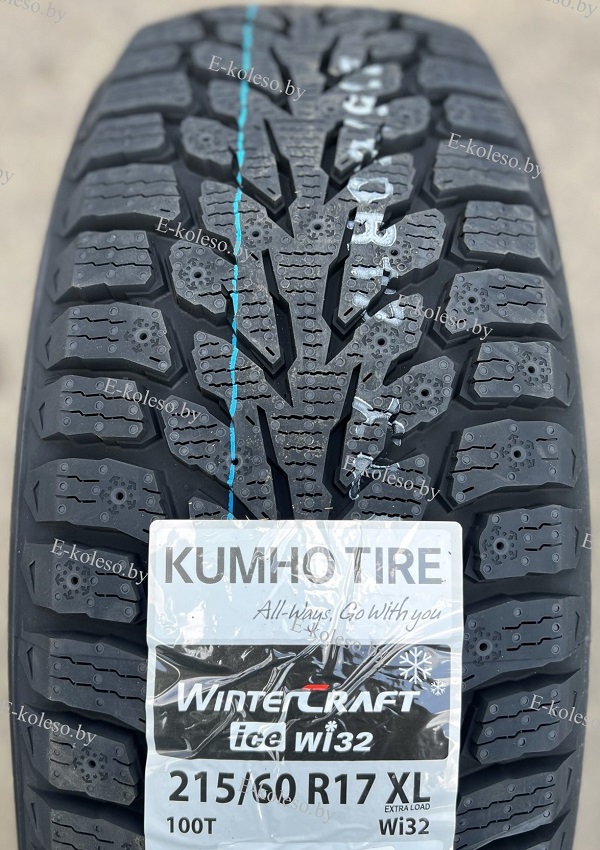 Автомобильные шины Kumho WinterCraft ice WI32 215/60 R17 100T